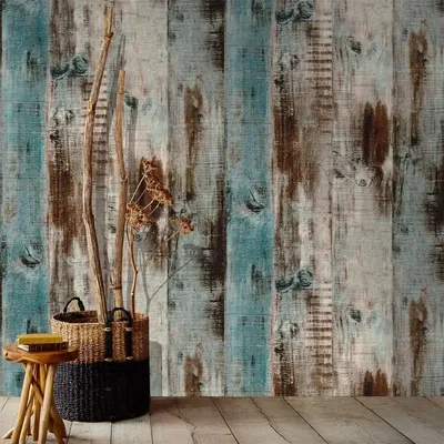 Holz schälen und kleben selbst klebende entfernbare Tapete dekorative Stick folie Vintage Holzplatte Image