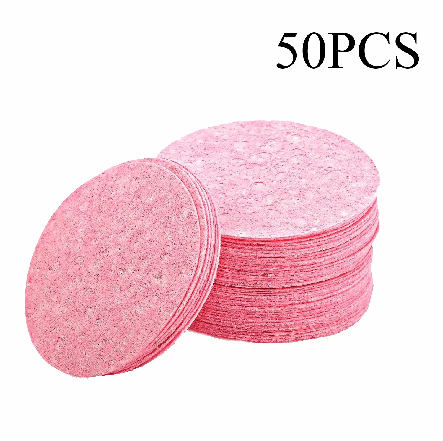 50PCS Kompresse Gesicht Waschen Puff Natürliche Holz Zellstoff Schwamm Gesicht Waschen Puff Schäumen Gesicht Puff Cosmetic Puff Gesicht Reinigung schwamm