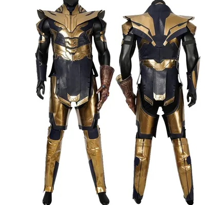 Film Ende Spiel Cosplay Kostüm Boss Thanos Schlacht Uniform Phantasie Halloween Party Outfit Volles Image