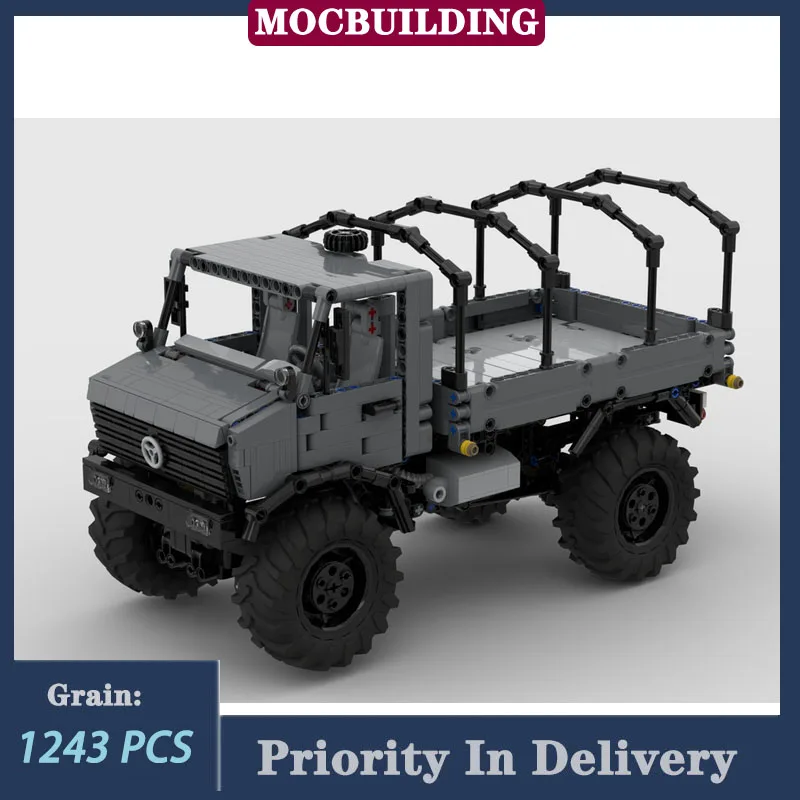 U437 lwb lkw moc stadt technologie transport lkw modellbau stein jungen sammlung spielzeug geschenke Image