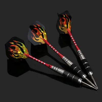 3 Stück in einer Packung Anti-Fall-Dart-Nadeln Vollmetall-Darts Set Sicherheit Videospiel Darts Indoor Soft Darts Stahls chaft Darts Image
