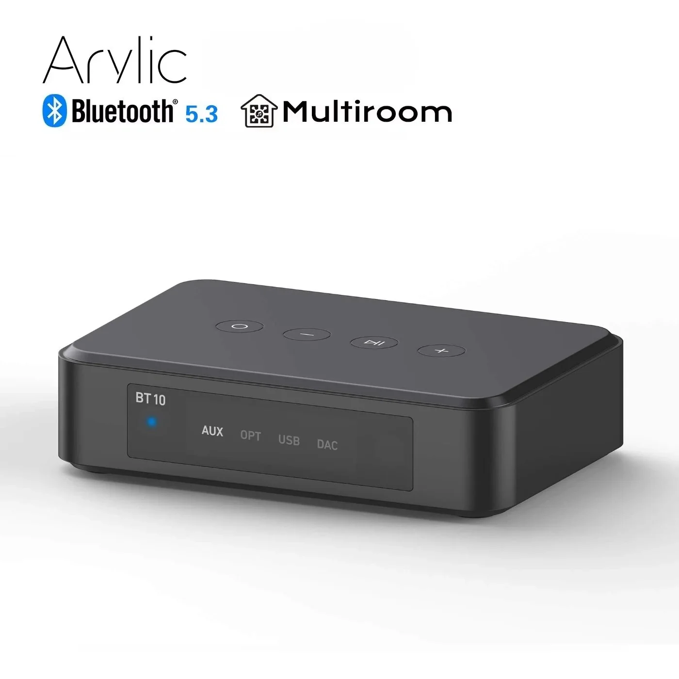 Arylic BT10 Bluetooth-Audio-Sender übertragen Audio auf 2 Bluetooth-Kopfhörer oder Bluetooth-Lautsprecher über Bluetooth-TV über Image