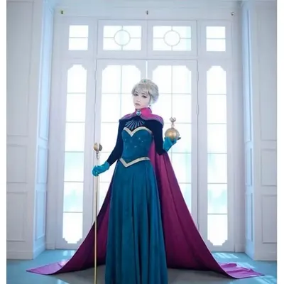 Anime Anna Cosplay Kostüm Mädchen Prinzessin Kleid Karneval Geburtstags feier Kleidung Phantasie Image