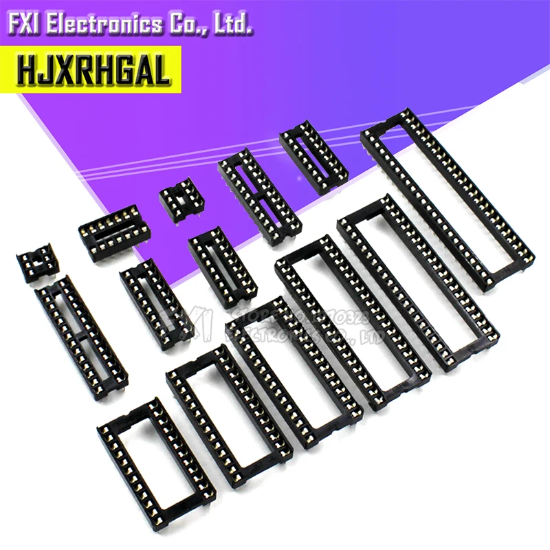 200 Stück IC-Buchsen dip6 dip8 dip14 dip16 dip18 dip20 dip28 dip40 Stifte Stecker Dip-Buchse 6 8 14 16 18 20 24 28 40-polig Image