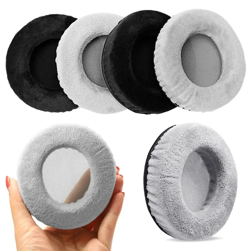 Universal Samt Kopfhörer Zubehör Headset Kissen Ersatz Ohrpolster Flanell Kopfhörer Fall Ohr Pads Kissen Abdeckung Image
