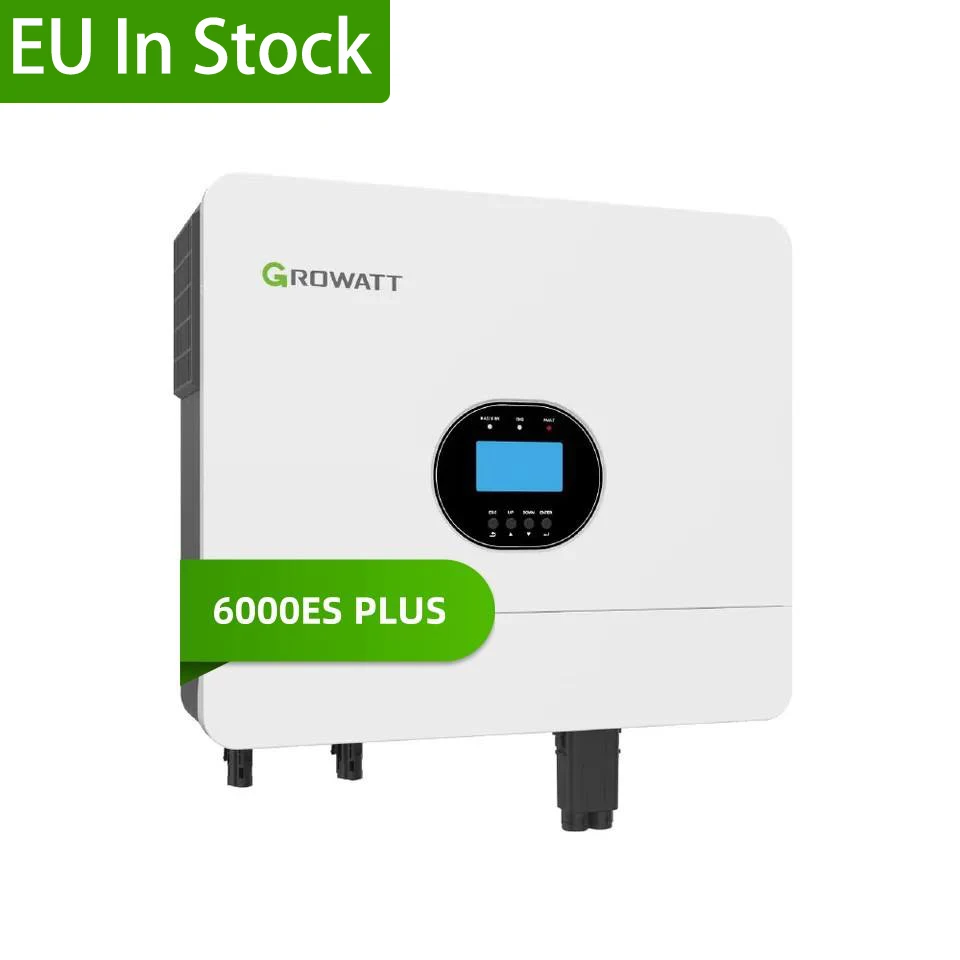 EU Auf Lager Growatt Spf 6000Es Plus 48V 230Vac 50/60Hz 6Kw 6000W Off Grid Solar Inverter für Home Storage System Verwenden Image