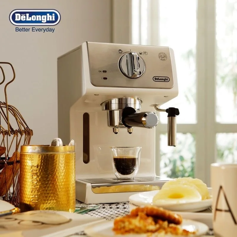 Delonghi Kaffee maschine Haushalt Espresso maschine 15bar American Coffee Milk Foam halbautomat ische Pump kaffee maschine 220v