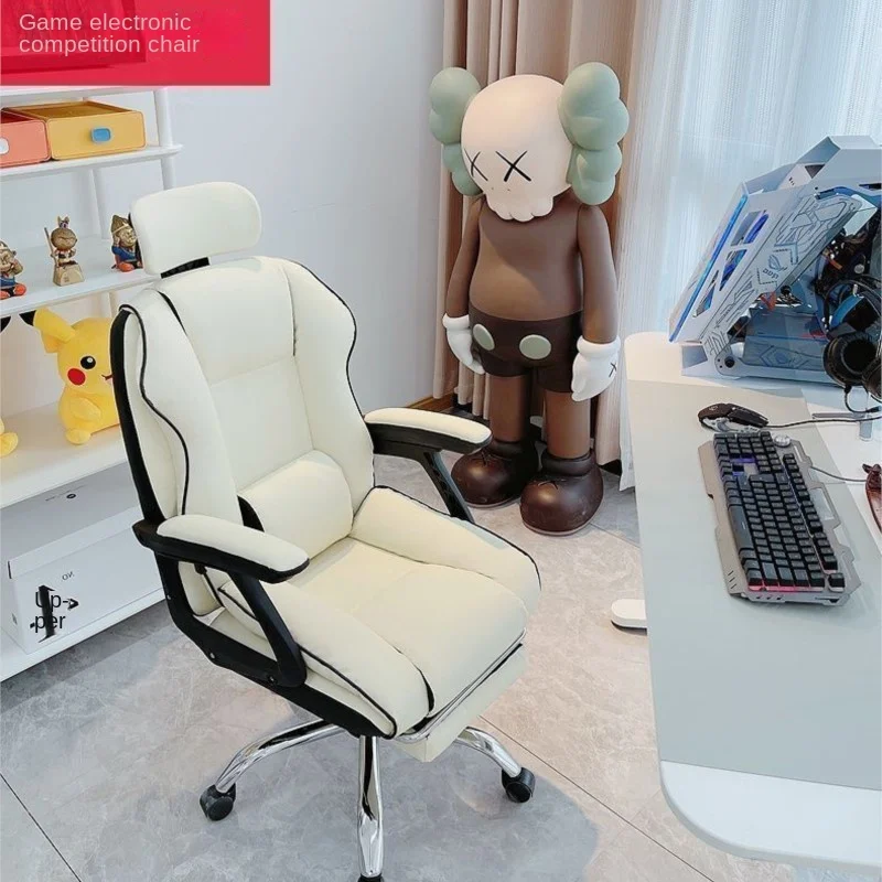 Neuer Computers tuhl Gaming Stuhl langlebiger Komfort Rückenlehne Stuhl ergonomischer Bürostuhl Studenten wohnheim Drehstuhl 2024 Image