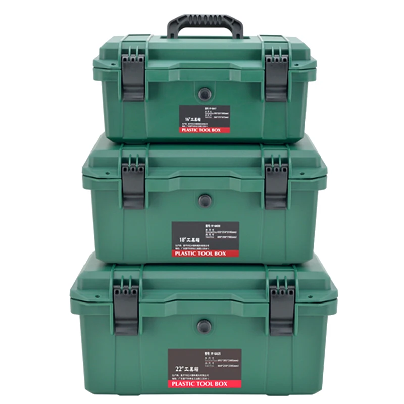 Abs Kunststoff Werkzeug kasten Sicherheit wasserdichte Dichtung Werkzeug koffer Ausrüstung Werkzeug kasten Instrumenten koffer Aufbewahrung koffer schlag fester Koffer Image