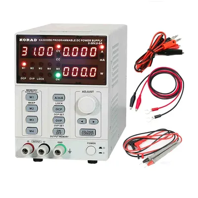 KORAD 3005DS 3005PS Programmierbares, präzise einstellbares Gleichstromnetzteil, digital, 30 V/5 A, 0,01 V/0,001 A für Laborforschung Image