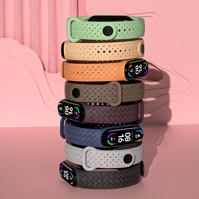 Sport Uhren armbänder für Xiaomi Mi Band 7 NFC Handgelenk Ersatz Miband Silikon Armband Luftloch Uhr Correa Mi Band 6 5 4 3 Armband Image