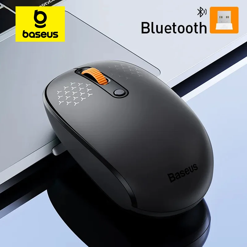Baseus f01b maus drahtlose bluetooth 5,0 maus 2,4 dpi geräuschloser klick für macbook tablet laptop pc spiel zubehör g maus Image