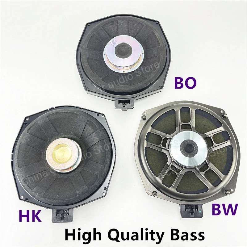 Für BMW E60 E61 E65 E66 E82 E87 E90 E91 E92 E93 Audio Horn Stereo Tieftöner Bass In Die Auto unter Sitz 8 Zoll Subwoofer Lautsprecher Image