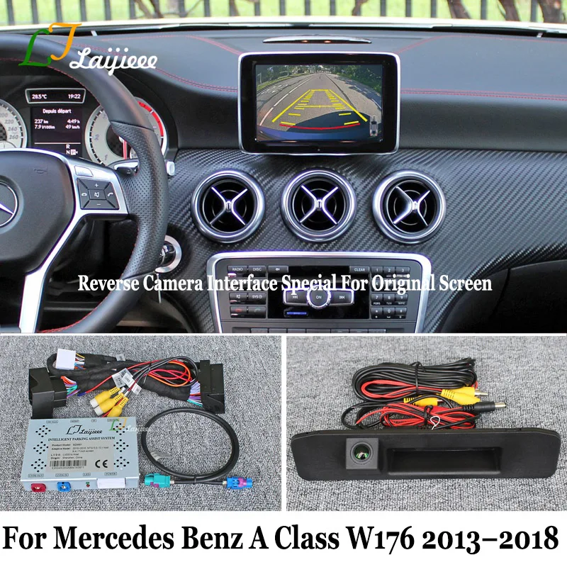 Für Mercedes Benz A-Klasse W176 2012 ~ 2018 Original Bildschirm Plug und Play Installieren HD Nachtsicht Vorne Rückansicht Reverse Kamera Image