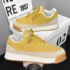 Heißer Verkauf atmungsaktive Freizeit schuhe Männer Harajuku Stil Sneaker Mode gelbe Herren