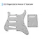 Sss E-Gitarren-Schlagbrett-Set mit Rück platten schrauben Pick Guard für amerikanische Gitarren im Stil weißer Perle