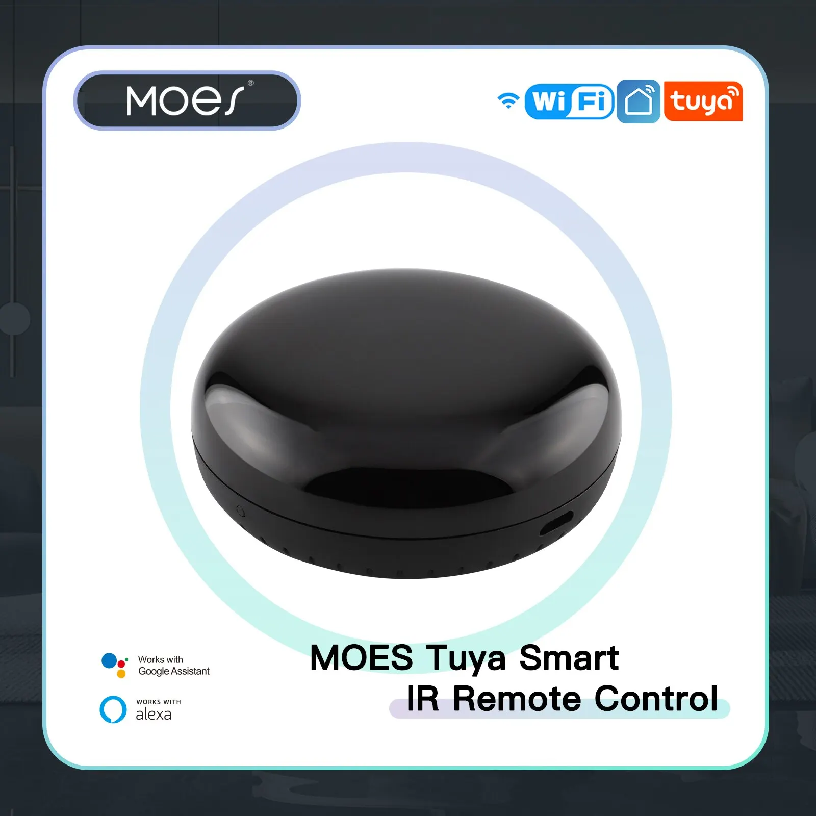 MOES Tuya WiFi IR Fernbedienung für Klimaanlage TV Smart Infrarot Universal Controller Für Alexa Google Hause Image