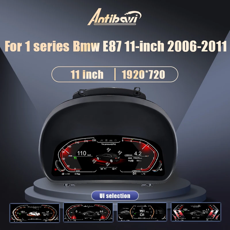 Digitales dashboard für bmw 1 series e87 2011-2015 jahre auto lcd paneel snelheids meter virtuele cockpit voor Image