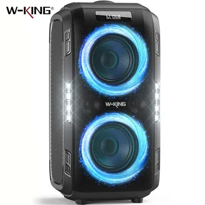 W-KING 250 W PEAK großer Bluetooth-Lautsprecher lautster/massiv 120 dB/12 benutzerdefinierter Bass, V5.3 Big Party Boombox tragbarer Lautsprecher kabellos