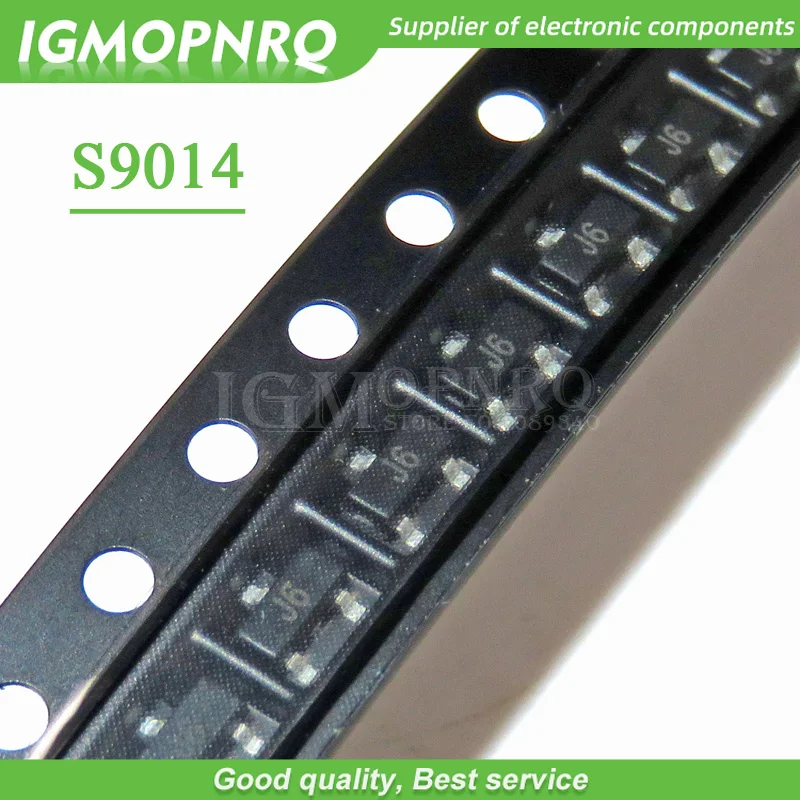 100pcs s9014 sot23 9014 sot smd j6 sot-23 neuer transistor Image