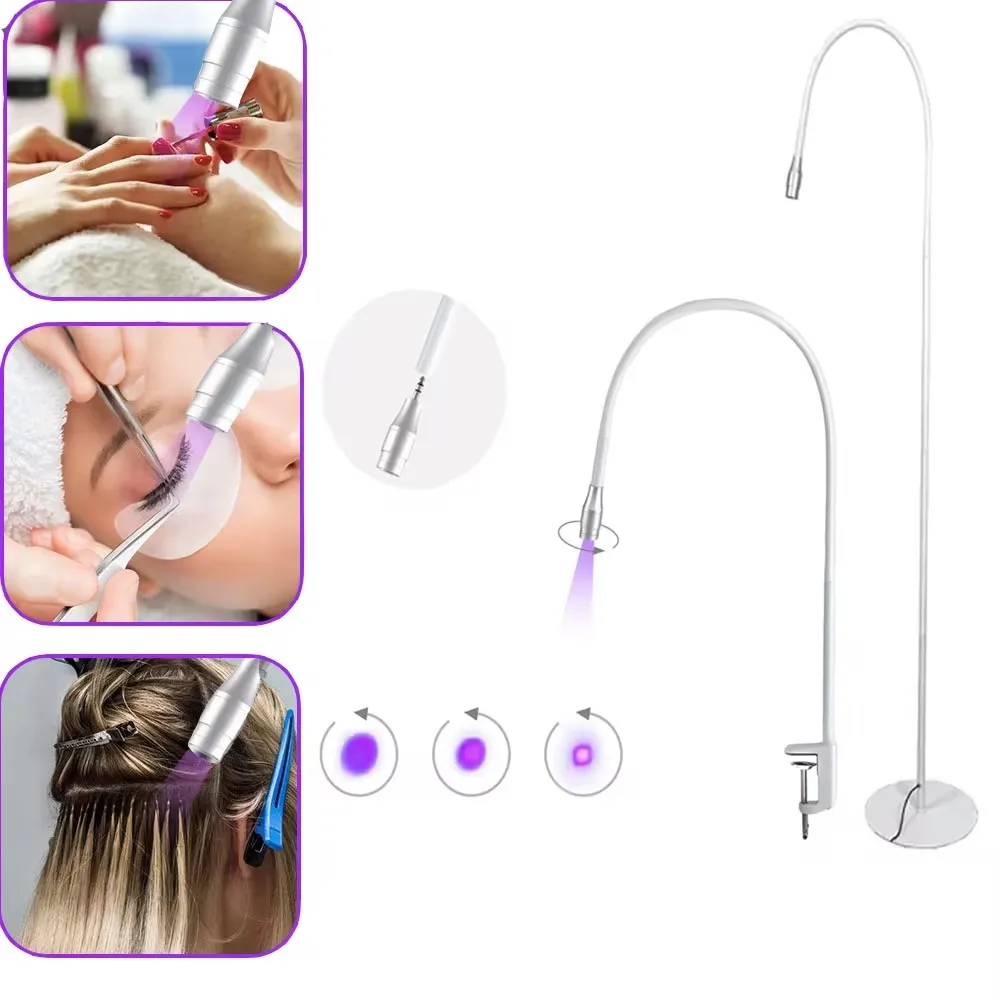 5V USB 5W Ultraviolett LED Scheinwerfer Einstellung Härtung lampe Nagellack Härtung Pfropfen Wimpern Kleber Härtung lampe Beauty Tool Image