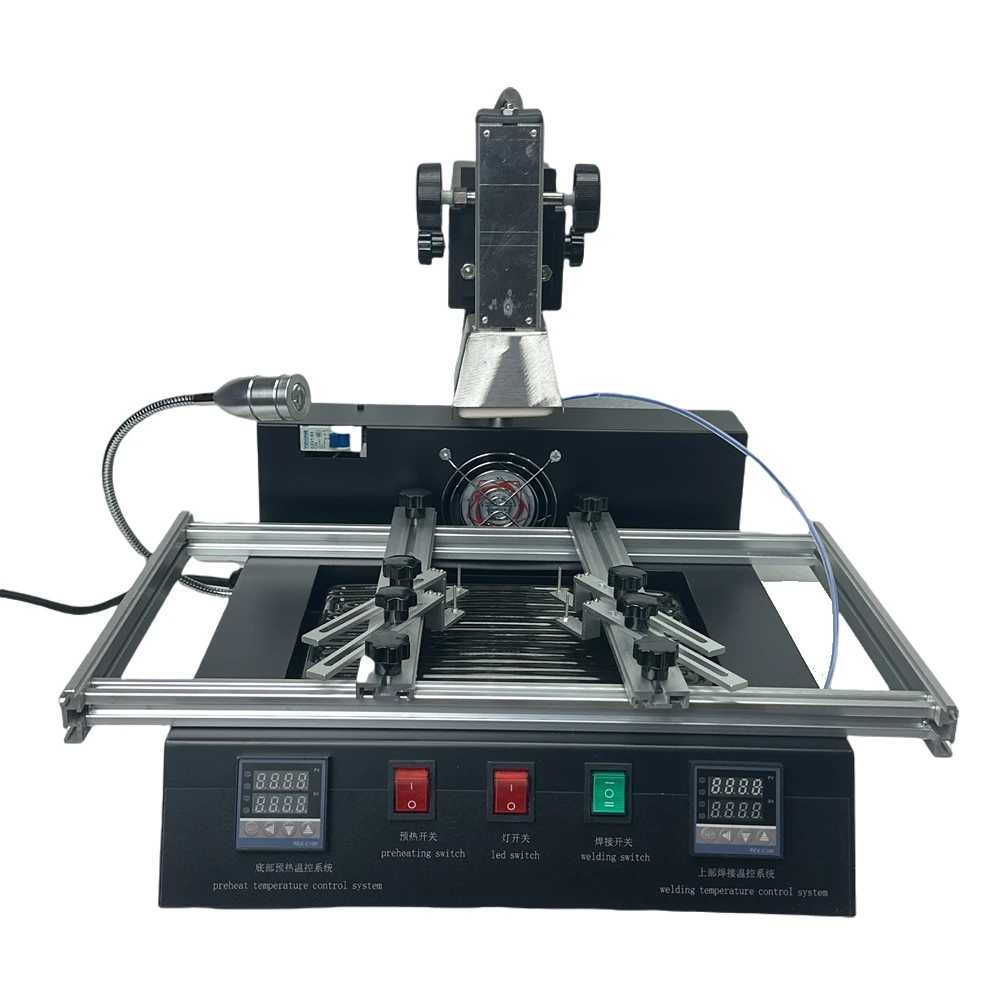 Heißluft BGA Nacharbeit station Infrarot Typ 220V 2 Temperatur zonen SMD Löt station 1850W Motherboard Reparatur Reballing Werkzeuge