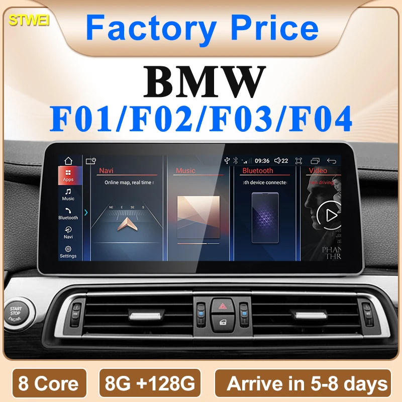 STWEI Neue ID6 ID7 ID8 UI 12,3 zoll Android System Drahtlose Carplay AUTO Für BMW 7Serie F01 F02 CIC NBT Auto Video Player GPS NAVI Image
