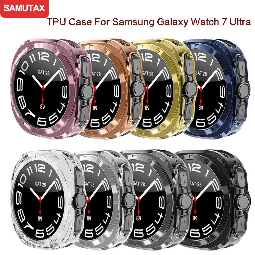 Volles Gehäuse für Samsung Galaxy Watch 7 Ultra 47mm TPU Hohl stoßstange Shell Frame Protector Case für Galaxy Watch 7 Zubehör Image