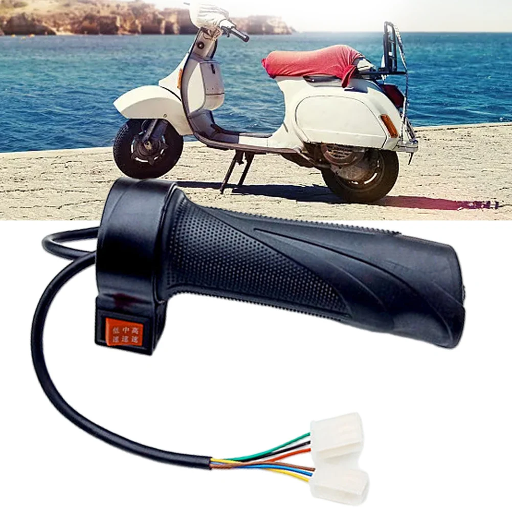 3-Gang-Elektrofahrradgas Elektro fahrzeug E-Bike Rechts griff Gas 48-72V Universal-Gashebel griff Lenker Image