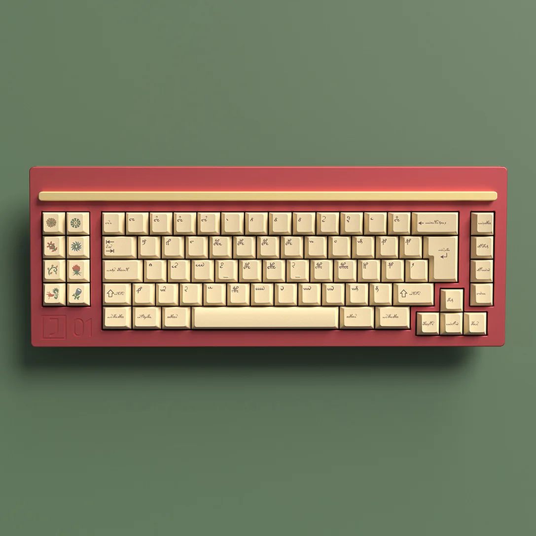 Milky way mw voynich pbt Farbstoff Sub Cherry Profil Keycaps Mods Kit Alpha Kit mechanische Tastatur Keycap Image