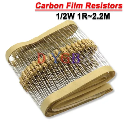 50 Stück Kohle film widerstände 1/2w 5% 100r 220r 330r 1k 2,2 k 3,3 k 4,7 k 10k 22k 47k 2,2 1 k5 2 k2 3 k3 4 k7 Ohm 1r ~ m Image