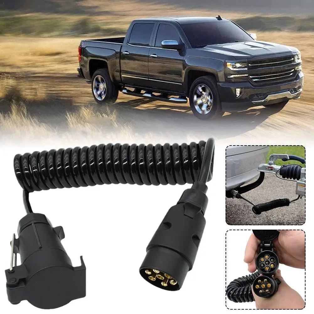 2m 7-poliges Anhänger verlängerung kabel Strom versorgungs drahtst ecker Fahrzeugs teckdose Verlängerung verkabelung Anhänger Werkzeug Autozubehör Image