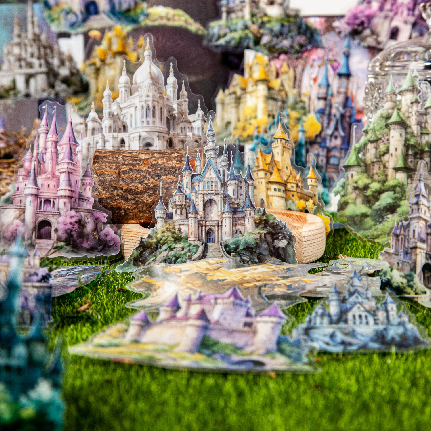 20 Stück antike Dinge Schloss Papier Aufkleber Vintage Papier Aufkleber für Briefpapier DIY Scrap booking Journal Tagebuch Album Aufkleber