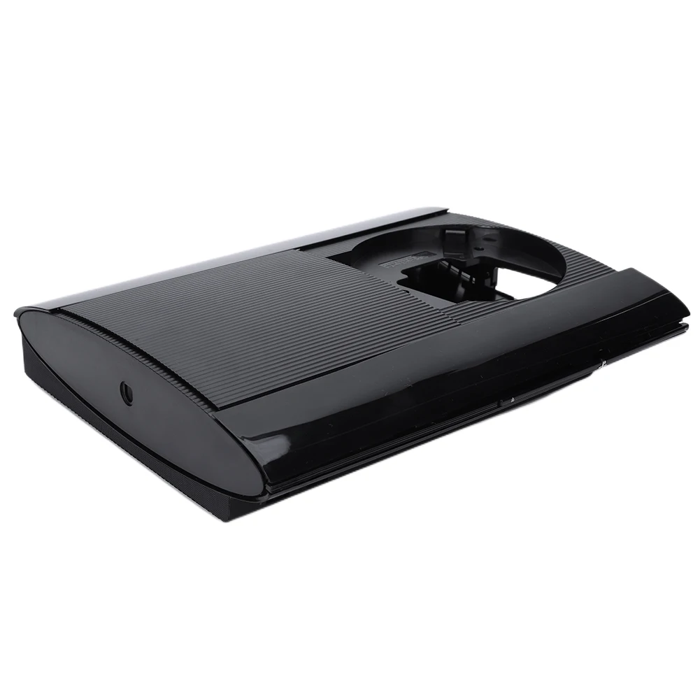 Komplettes Gehäuse Shell Case Full Kit Ersatz gehäuse schwarz mit Schrauben Konsole Frontplatte Abdeckung für ps3 Super Slim 4k 4000 Image
