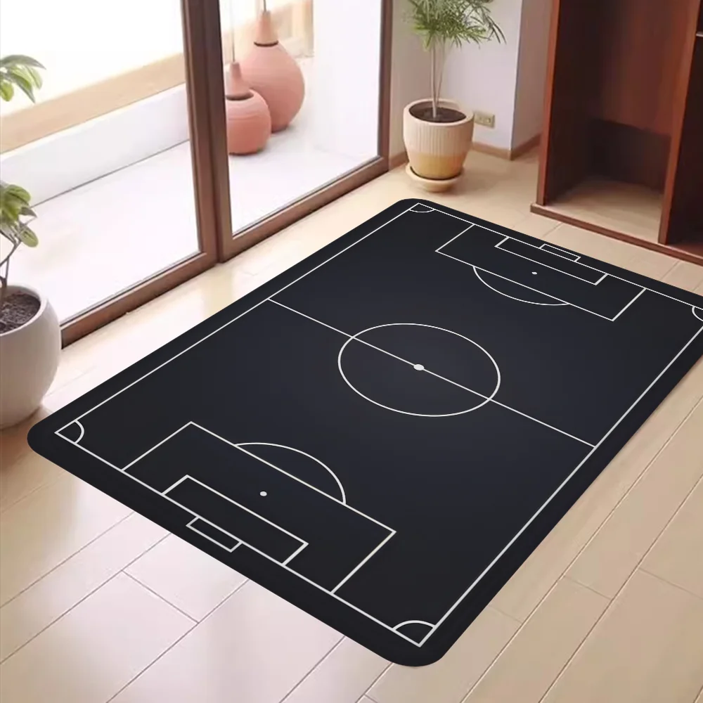 F-Fußball Feld Boden matte rutsch feste Waschküche Matte Wäsche Dekor Balkon Kind Wohnzimmer Nacht matten Image
