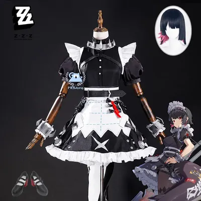 Presell neues Spiel Zenless Zone Zero Ellen Joe Cosplay Dienst mädchen Kleid Kostüm Uniform Perücke Image