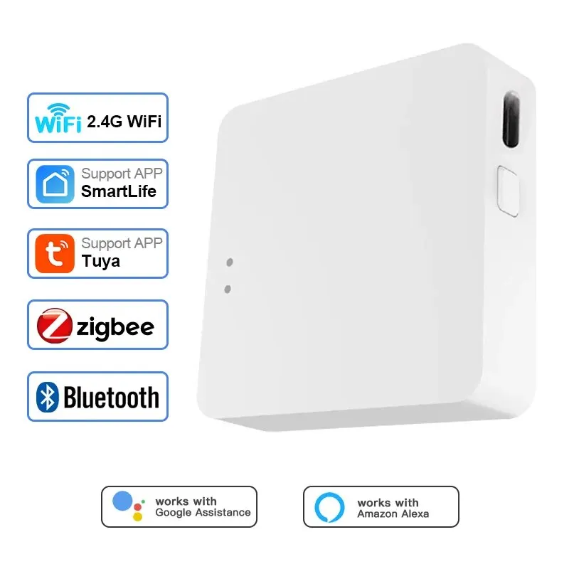 Tuya Multi-Mode-ZigBee Bluetooth-Gateway-Hub drahtlose Smart-Home-Geräte Fernbedienung Brücke Alexa Google Home Voice Image