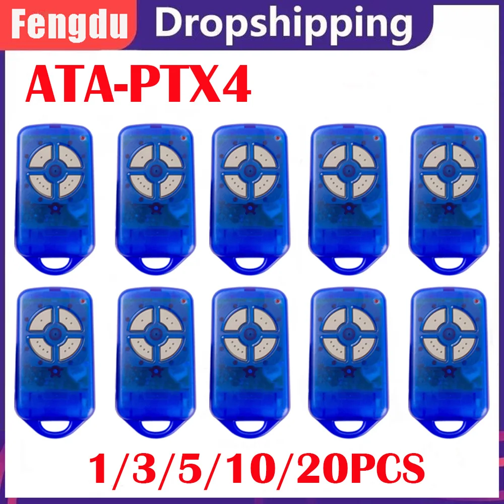 Ata ptx4 securacode Garagentor Fernbedienung 433,92 MHz Rollcode elektrischer Tor steuerungs öffner Image