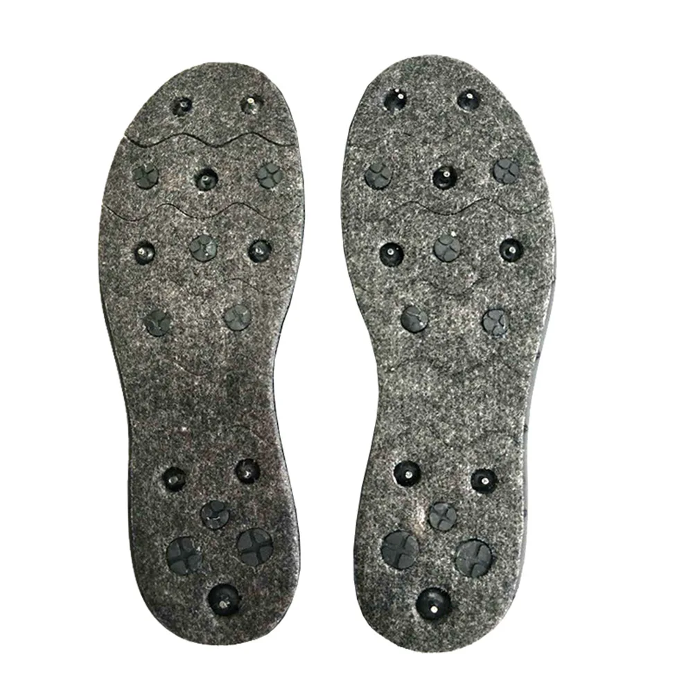 Abnehmbare Filz sohle mit Nägeln Riff Rock Angels chuhe Sohle Filz Spike Schuhe unten Angeln Wat stiefel Größe von 39 bis 45