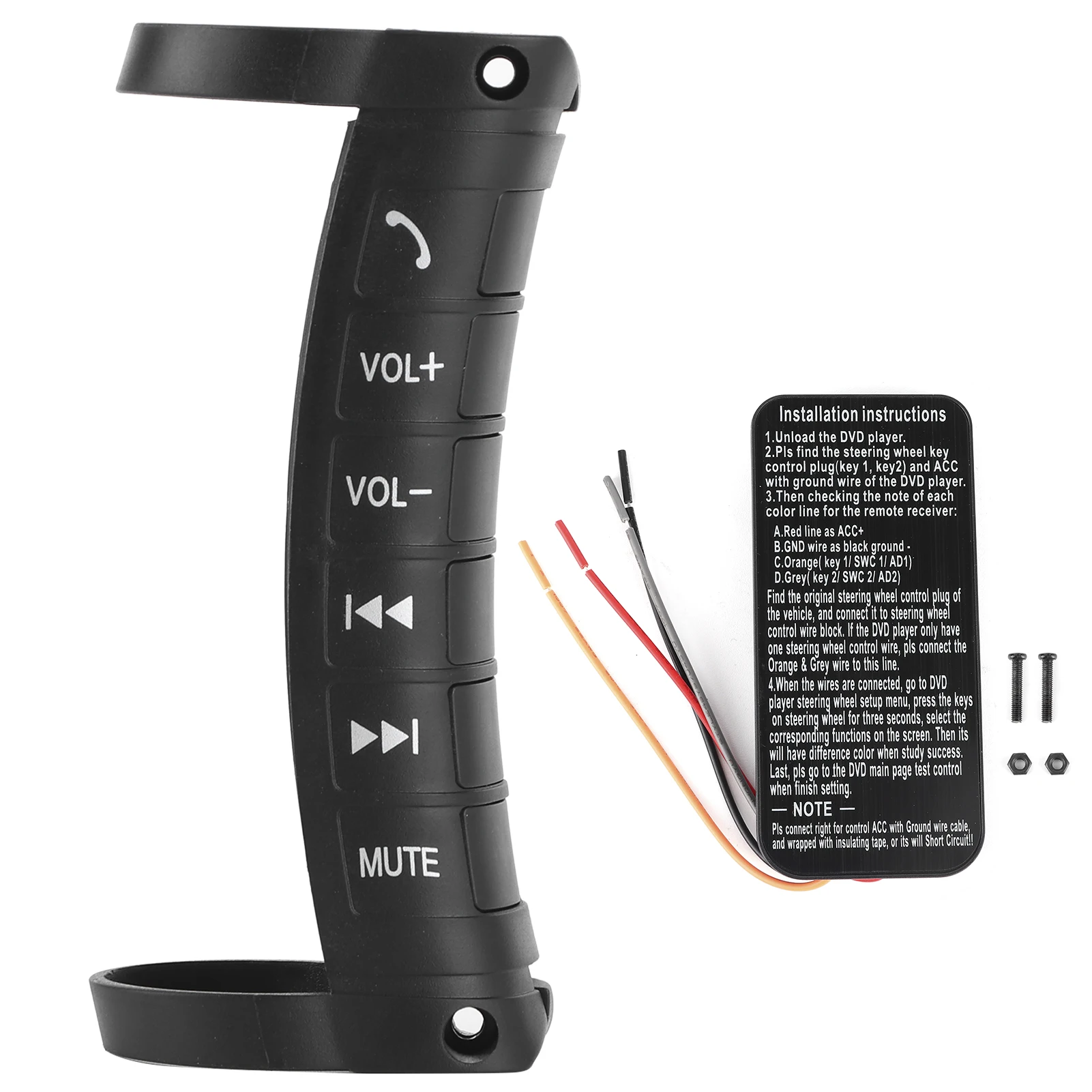 DVD-Taste, Lenkradschalter, Multifunktions-Lenkradtaste, Fernbedienung, Navigation, 2 Din, DVD-Controller, universell