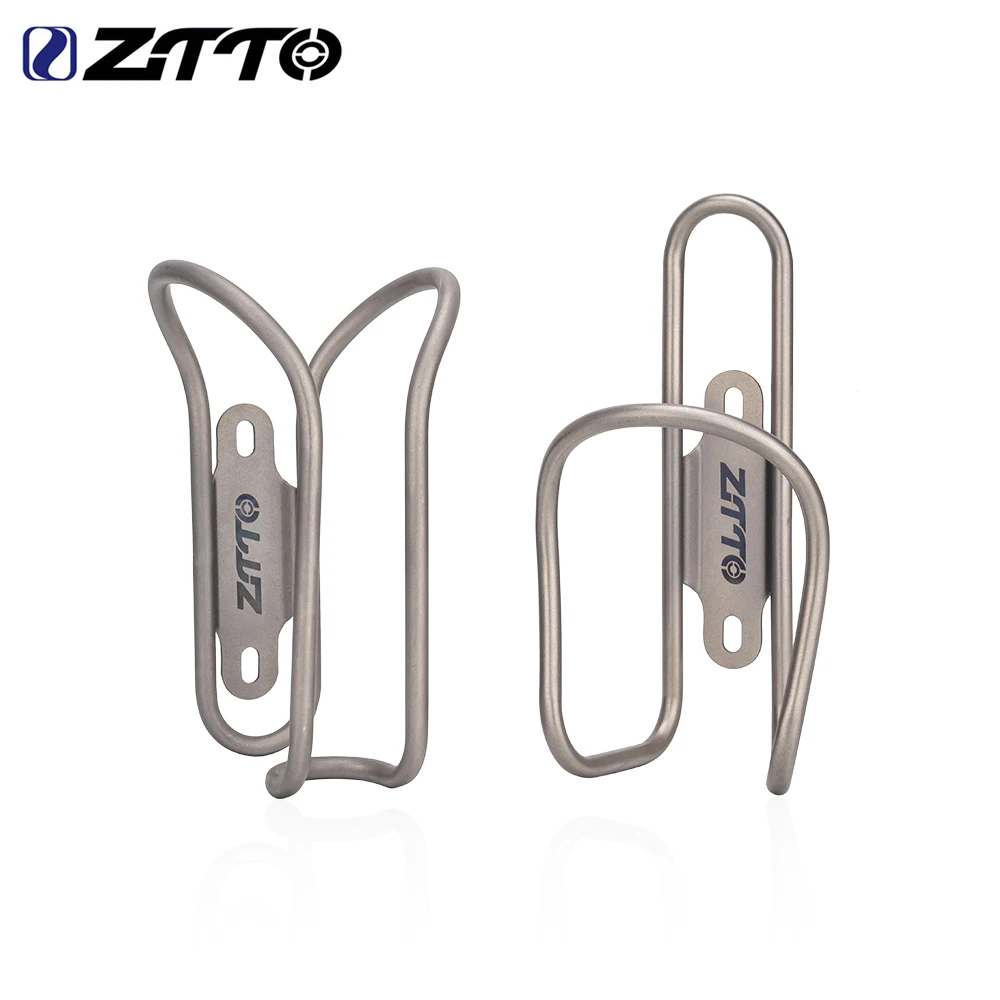 Ztto ultraleichter Flaschen halter 35g Wasser flaschen halter aus Titanum legierung mtb Rennrad Kessel käfig Fahrrad Wasser becher halterung Image
