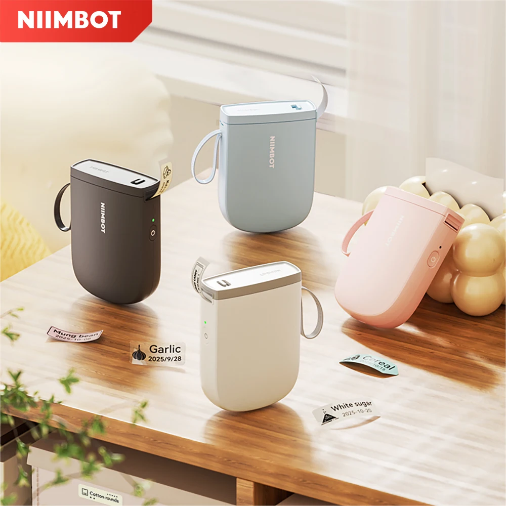 Niimbot D11 Mini-Drucker, kabellose Handytasche, Thermo-Etikettendrucker, USB wiederaufladbar, tintenlos, DIY-Namens-Preisschild-Aufklebermaschine Image