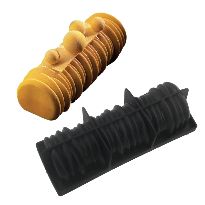 Silikon-Kuchenformen mit unregelmäßiger Nut oder herzförmiger Textur oder Wolken-Design in Lebensmittelqualität, Küchen-Backgeschirr, französische Mousse-Form Image