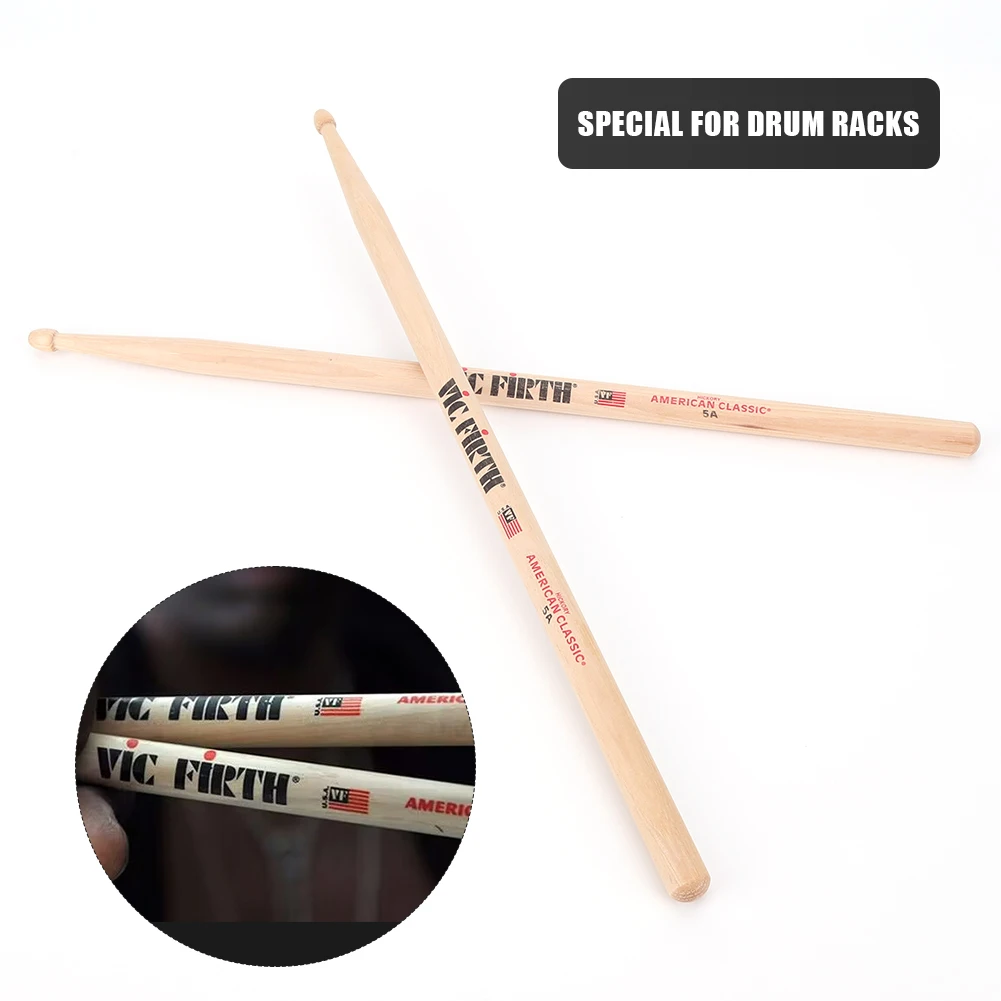 2 Stück Drumsticks 5a/7a Mallets konsistentes Gewicht Pitch American Hickory Drumsticks Klassische Drum Sticks für Akustik/Elektronik Image