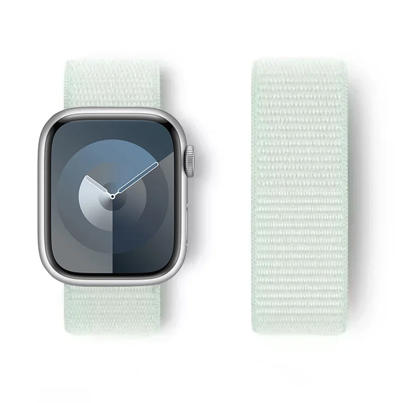 Uhren armband für Apple Uhren armband 40mm 45mm 44mm 49mm 41mm 42mm 38mm Nylon armband Armband Correa iwatch Serie 4 5 6 se 7 8 ultra Image