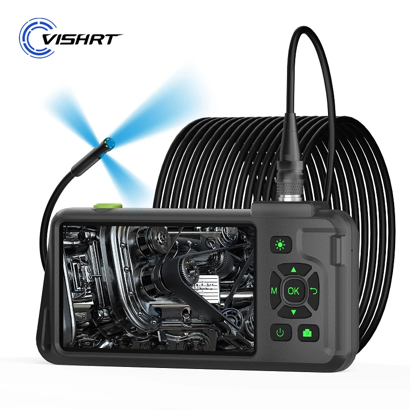 5 ''ips industrielle Endoskop kamera 1080p hd Split Design wasserdichte Autofokus kamera 5,0 mp für Auto kanal kontrolle 15m starres Kabel Image