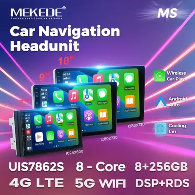 Mekede universal 7/9/10 inch android 13 auto autoradio multimedia carplay stereo für toyota volkswagen hyundai kia honda nissan