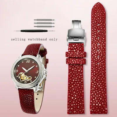 Pearl Fish Skin Strap Is Applicable For Huawei TISSOT Omega Mido Men's And Women's Devil Watchband Accessories 20mm 22mm 16mm