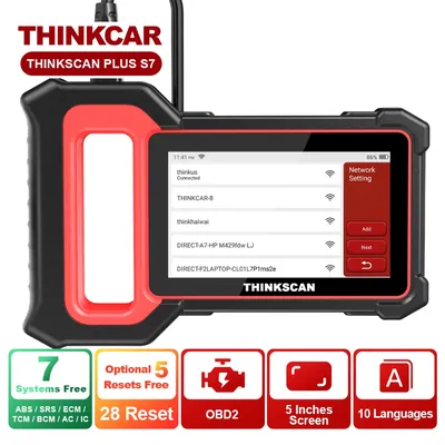 THINKCAR Thinkscan Plus S7 OBD2 Auto scanner diagnostic tools 7 system ABS SRS ECM TCM BCM IC AC 5