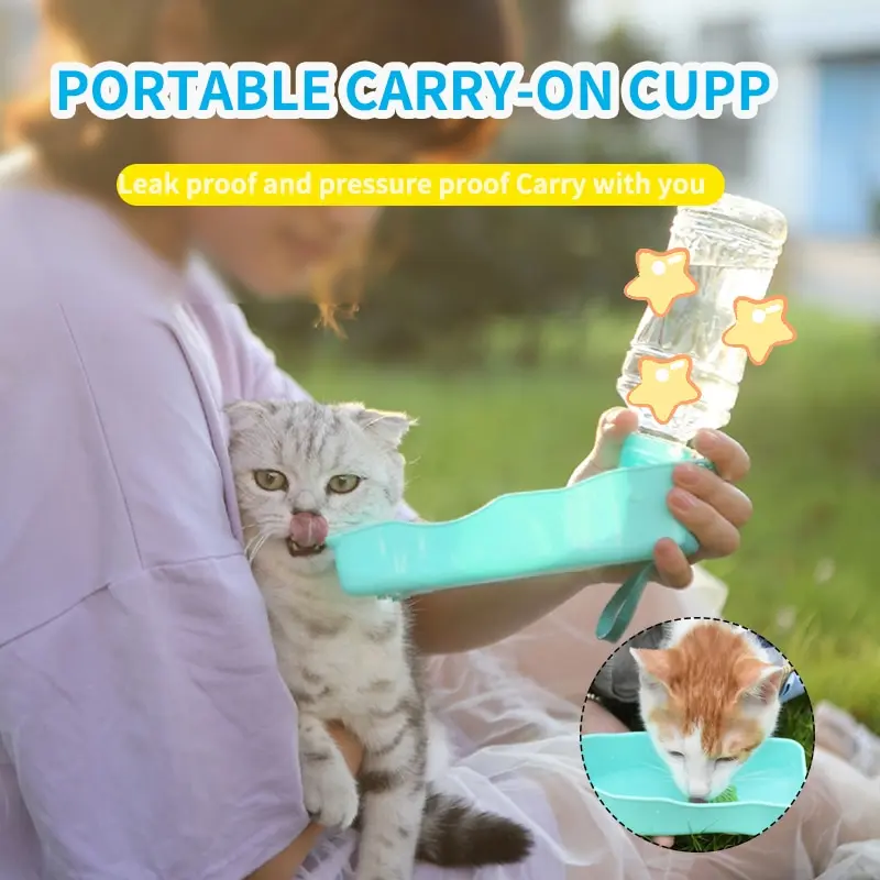 Ebes 250ml 500ml faltbare Plastik Haustier Hund Wasser flasche für Hunde Katzen Reise Welpe Trinkschale Tasse Outdoor Haustiere Wasser Feeder